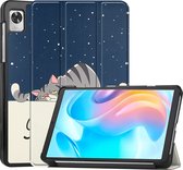 Case2go - Tablet Hoes geschikt voor Realme Pad Mini - 8.7 inch - Tri-Fold Book Case - Auto Wake functie - Goodnight