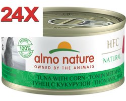Almo Nature HFC - Kattenvoer - Tonijn & Mais - 24x70gr