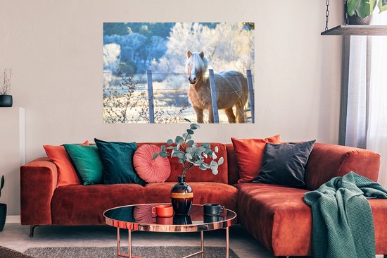 Affiche Cheval - Hiver - Neige - 120x90 cm
