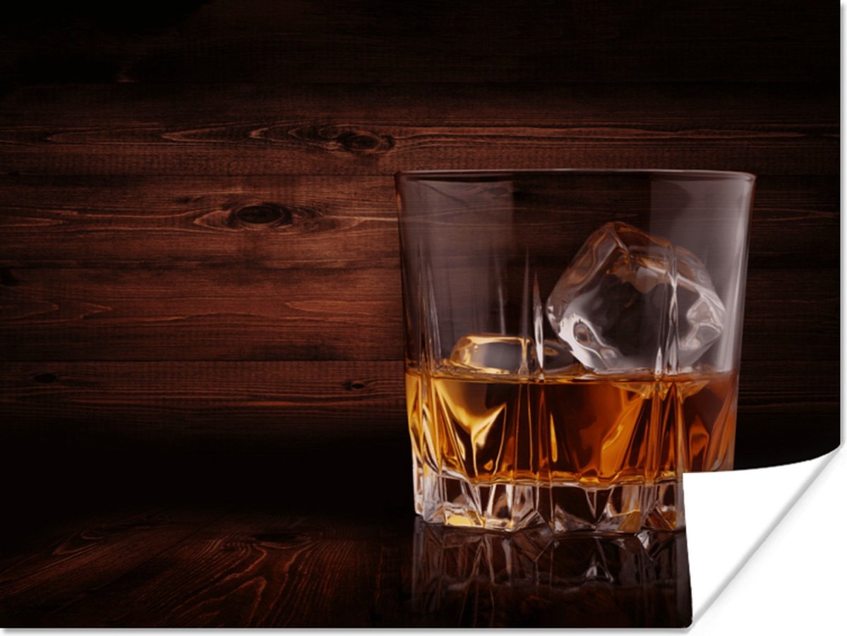 Poster Whiskey - Alcohol - Glas - 40x30 cm