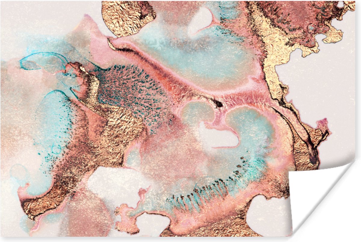 Poster Inkt - Pastel - Abstract - 30x20 cm