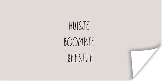 Poster Huisje boompje beestje - Tekst - Gezin - Quotes - 80x40 cm | bol.com