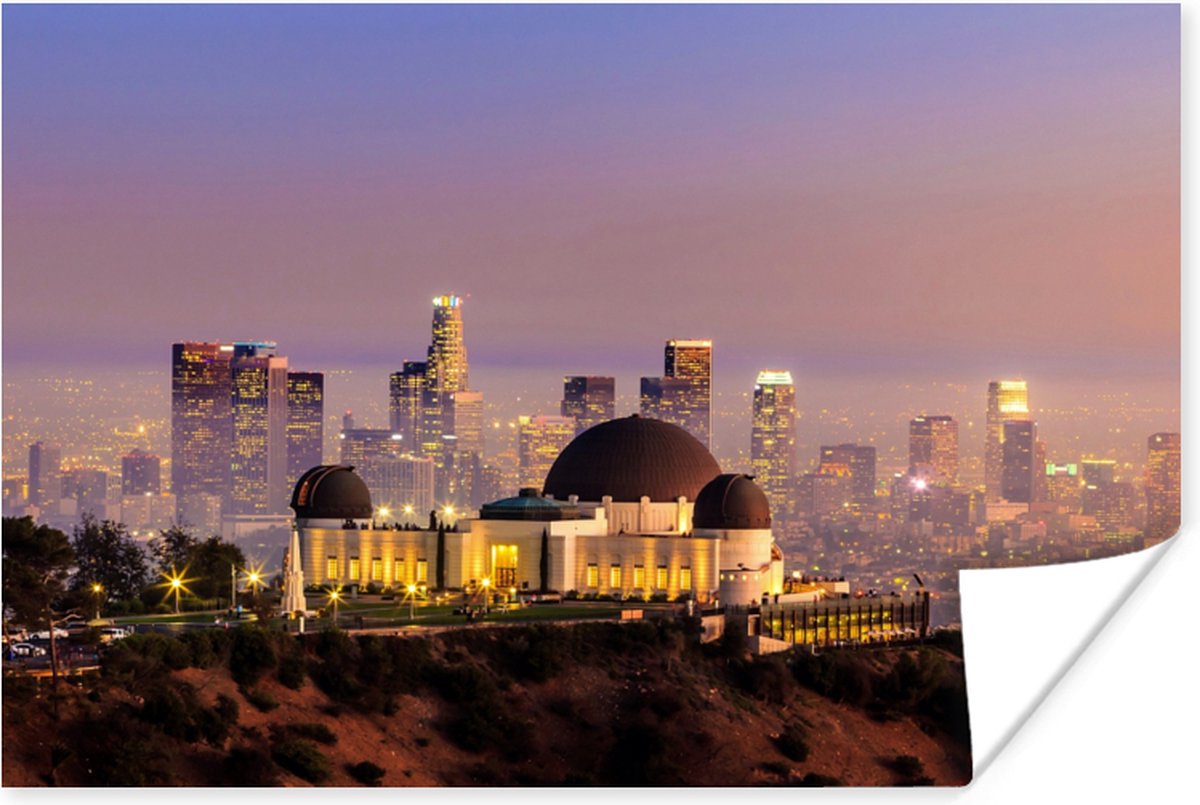 Poster Los Angeles - Skyline - Architectuur - 120x80 cm