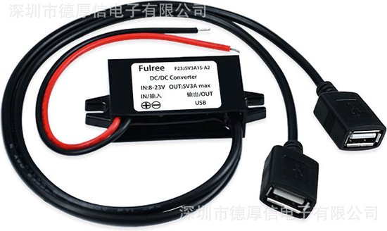 Module de charge USB : convertisseur abaisseur DC-DC - 6 V ~ 24 V