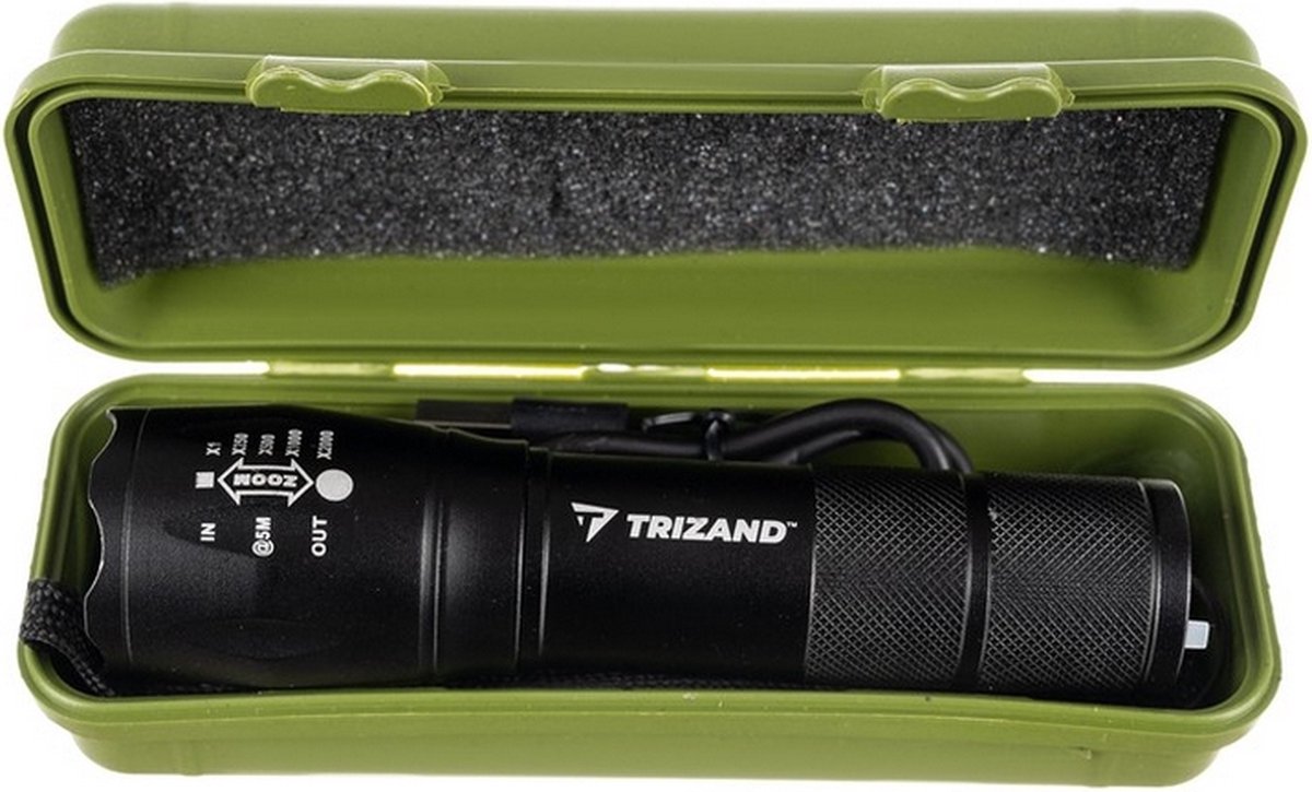 Trizand CREE LED T6 Zaklamp: Oplaadbaar en Waterdicht voor Elk Avontuur