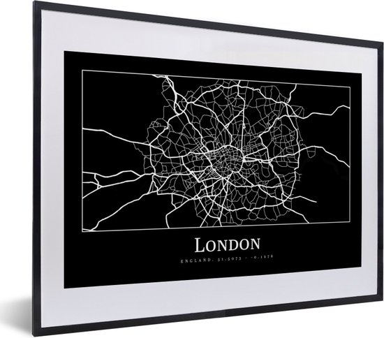 Affiche Carte Londres