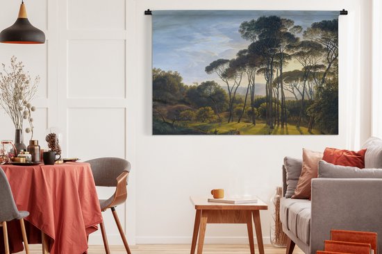 Tapisserie - Tissu mural - Paysage italien aux pins parasols - Art - Maîtres anciens - 180x120 cm - Tapisserie