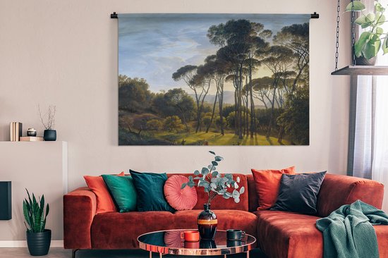 Tapisserie - Tissu mural - Paysage italien aux pins parasols - Art - Maîtres anciens - 180x120 cm - Tapisserie