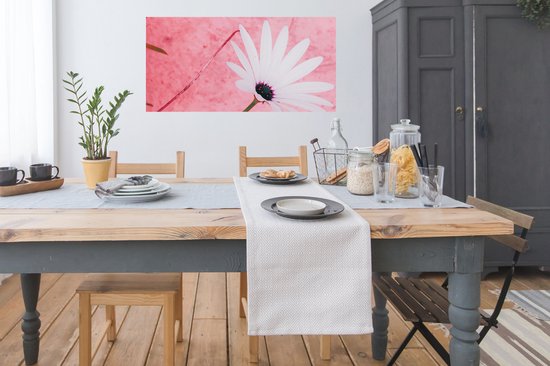 Affiche Fleurs - Rose - Vintage - 120x60 cm