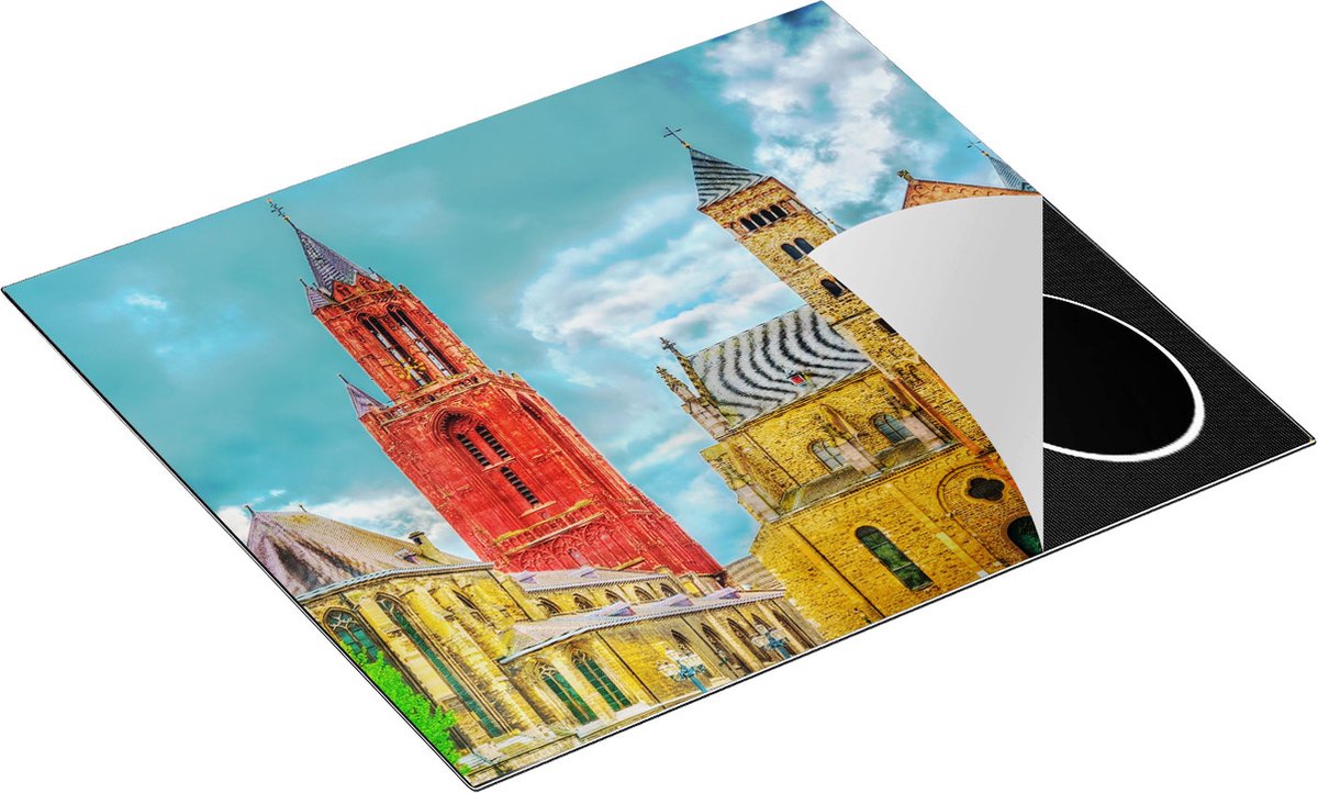 Chefcare Inductie Beschermer Basiliek van Sint Servaas in Maastricht - 58,3x51,3 cm - Afdekplaat Inductie - Kookplaat Beschermer - Inductie Mat