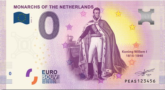 Thumbnail van een extra afbeelding van het spel 0 Euro biljet  2020 - Koning Willem I LIMITED EDITION