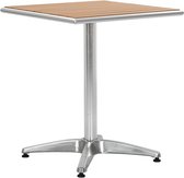 vidaXL Tuintafel 60x60x70 cm aluminium en HKC zilverkleurig