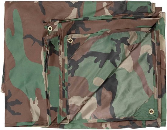 MFH - Bâche/Bâche - Camouflage Woodland - 300x300cm | bol