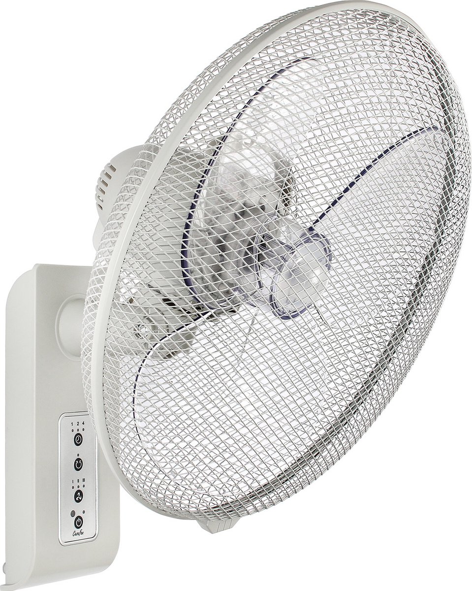 CasaFan Greyhound WV 45 FB LG Wandventilator 50 W (Ø x h) 44.3 cm x 280 mm Lichtgrijs Oscillerend, Zwenkbaar, Met afsta
