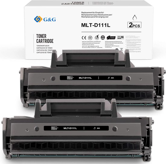 2 Toner XL de marque propre Samsung MLT-D111S MLT-D111L Compatible avec  Samsung Xpress... | bol.com