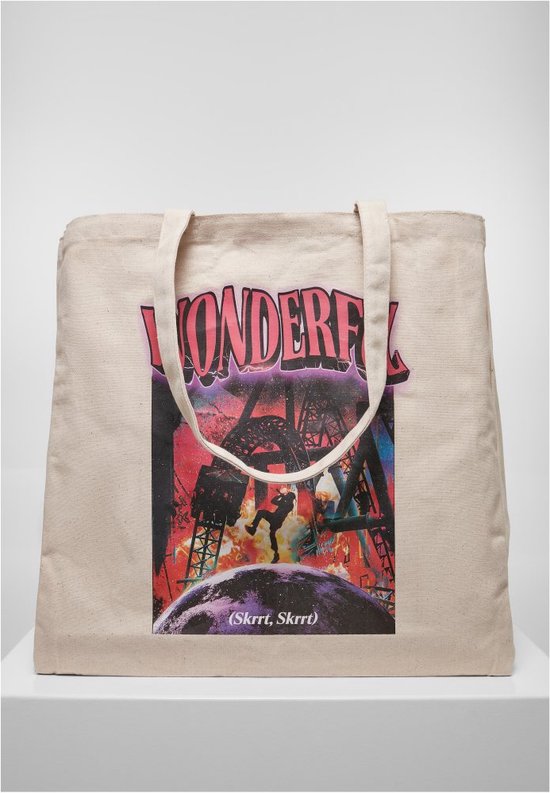 Mister Tee - Wonderful Oversize Canvas Tote bag - Wit
