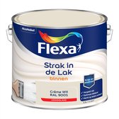 Flexa Strak in de Lak - Watergedragen - Hoogglans - crème wit - 2,5 liter