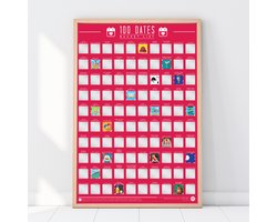 Gift Republic Bucketlist Scratch Poster - 100 Dates to Go On