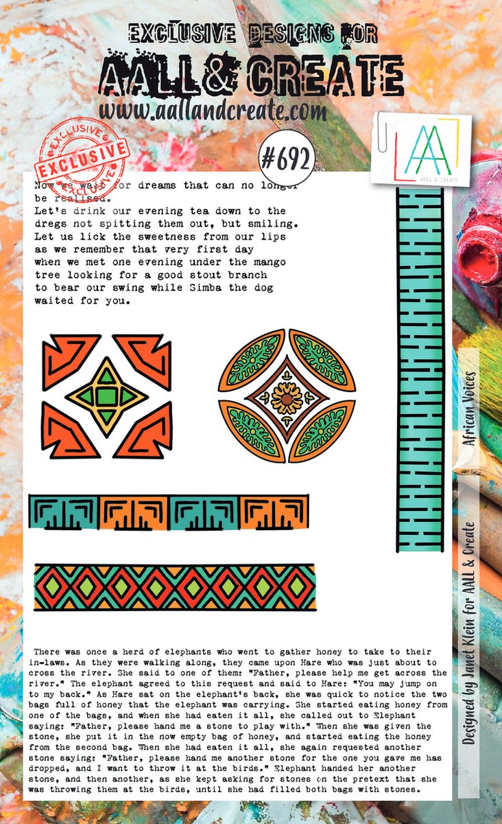 Aall & Create clearstamps A6 - African voices