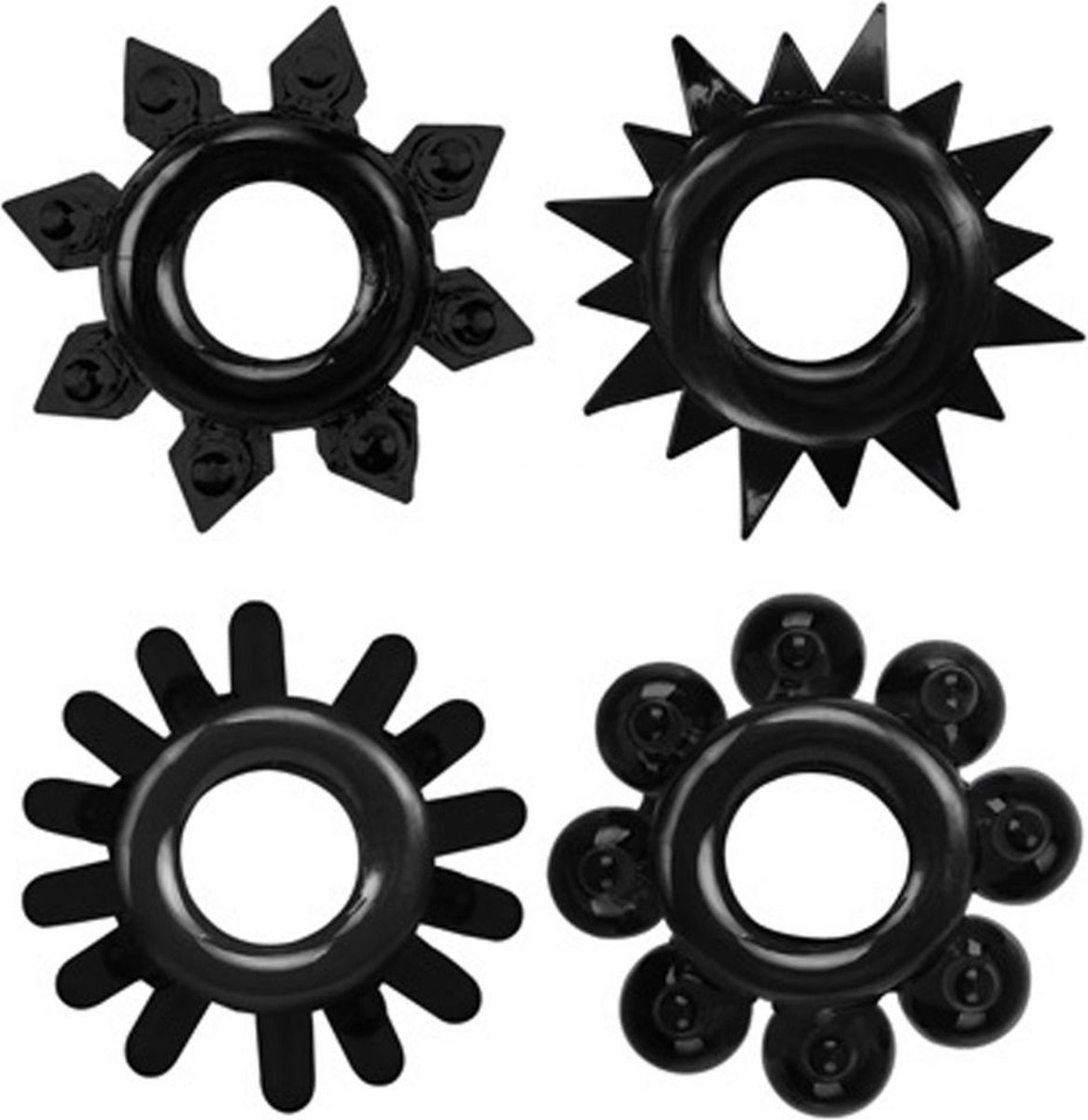 Goedkoopste Cock Rings Set-black