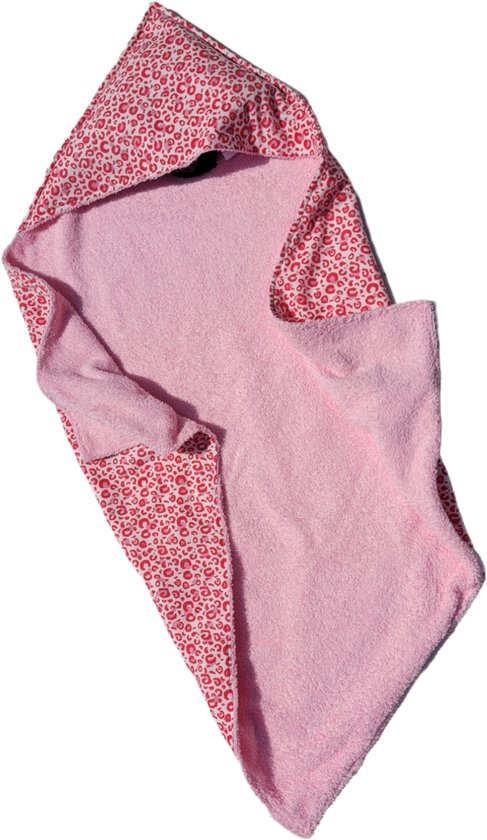 Foto: Omslagdoek wikkeldoek baby ca 75cm x 75cm roze panter