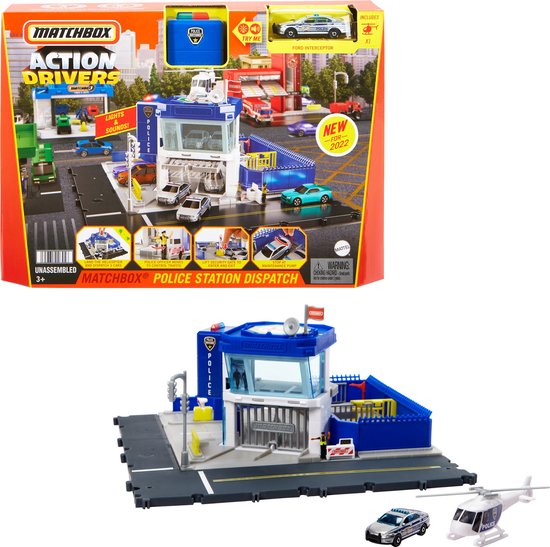 Matchbox Action Drivers politiebureau – speelgoedvoertuig
