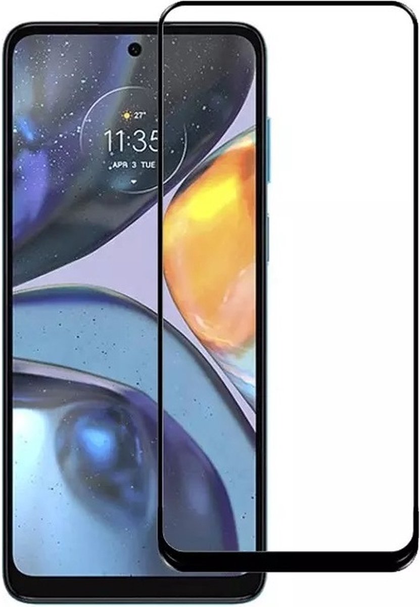 Geschikt voor Motorola Moto G22 Full Screenprotector - Moto G22 Full Tempered Glass