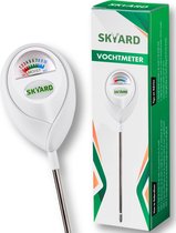 SKYARD® Vochtmeter voor Planten - Vochtigheidsmeter - Binnen en Buiten - Hygrometer - Vochtmeter Grond - Watermeter Voor kamerplanten - Wit - Tuinartikelen