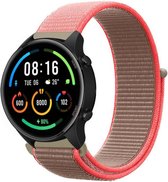 Strap-it Smartwatch bandje nylon - geschikt voor Xiaomi Watch S1 (Active/Pro) / Watch 2 Pro / Watch S3 / Mi Watch / Amazfit Balance / Bip 5 - neon pink