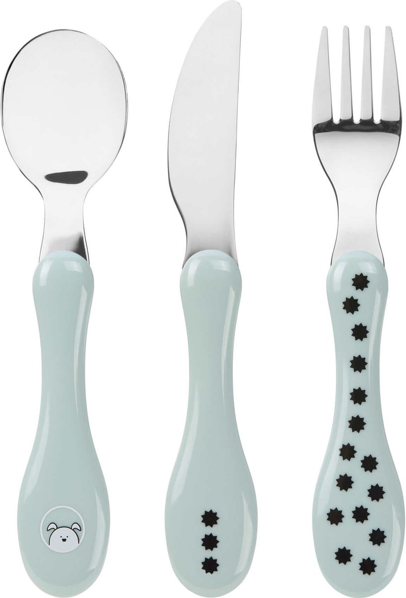 Goedkoopste Lassig Little Chums Dog 3-delige Bestekset 1210073524