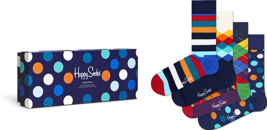 Happy Socks - Unisex Sokken Multi Color 4-Pack Gift Box - Multi - Maat 36-40