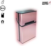 Boîte à cigarettes PocketMaster® - Rose - Aluminium - Porte-cigarettes/étui - Résistant aux intempéries - Boîte de rangement robuste et Luxe