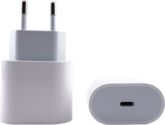 iPhone Oplader, 20W USB C Snellader Lader Plug, Gecertificeerd MFi TypeC lichtnetadapter voor iPhone 17/16/16 Plus/16 Pro/16 Pro Max/15/iPad Air mini/Pods, Voedingsadapter Plug met 2M USBC Oplaadkabel