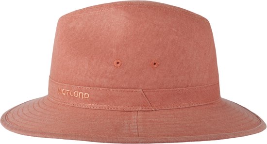Hatland - UV-Fedora hoed voor volwassenen - Ashfield - Oranje - maat M (57CM)