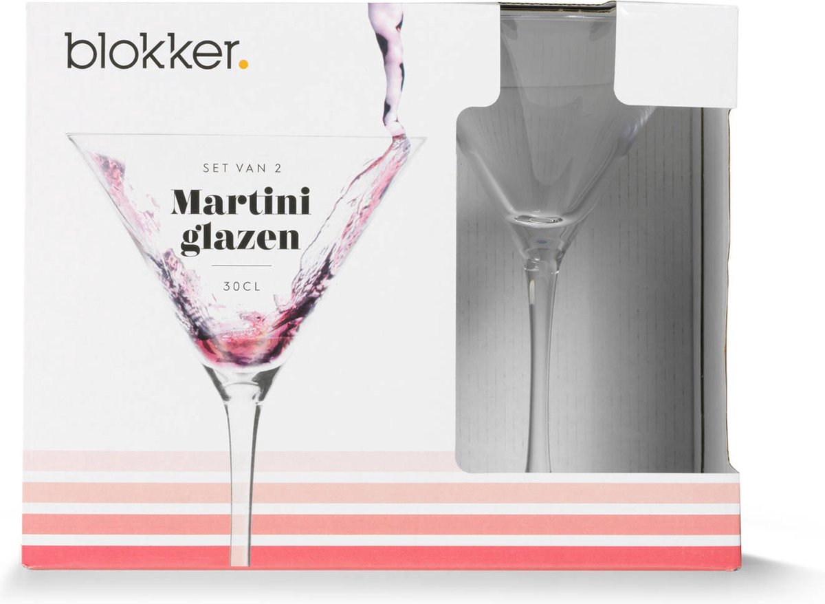 Vernauwd steenkool Geweldig Blokker Martini Glazen - 30 cl - 2 stuks | bol.com