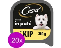 20x Cesar Classic Kuipje Paté Kip - Hondenvoeding - 300g