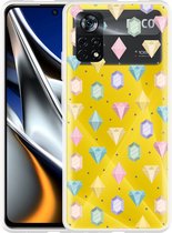 Xiaomi Poco X4 Pro Hoesje Diamonds - Designed by Cazy