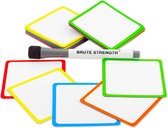 Aimants Scrum pour tableau blanc avec marqueur - 75 pièces - Mix - Cadre 5 couleurs - 7,5 x 7,5 cm - Post-it pour tableau magnétique et réfrigérateur avec Marker