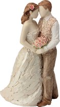 MadDeco - feest - bruiloft - trouwen - een beeldje zegt meer dan woorden - Neil Welch - handgemaakt  - polystone - 15 cm hoog