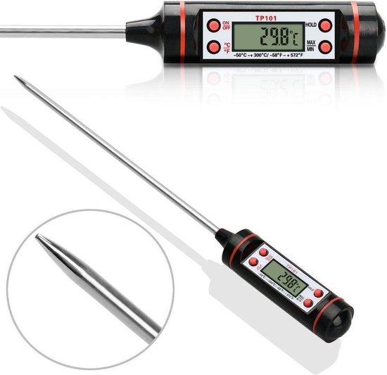 *** 2 x thermomètre de cuisine numérique -40 à +280 degrés Celsius - de Heble® ***