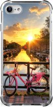 Back Case TPU Siliconen Hoesje Geschikt voor iPhone SE 2022/2020 | Geschikt voor iPhone 8/7 Telefoon Hoesje met doorzichtige rand Amsterdamse Grachten