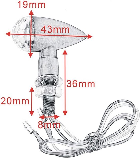 Hammerleds voor Yamaha Flex 4 LED Motorcycle Turn Signals - Adventure Bike Experience Center