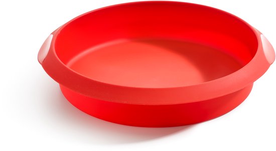 Moule à gâteau Lékué rond ø 26 cm, Siliconen - Rouge