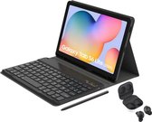 Bol.com Samsung Galaxy Tab S6 Lite (2024) - WiFi - 64GB - Grijs + Samsung Galaxy Buds FE + Bluetooth Keyboard Cover aanbieding