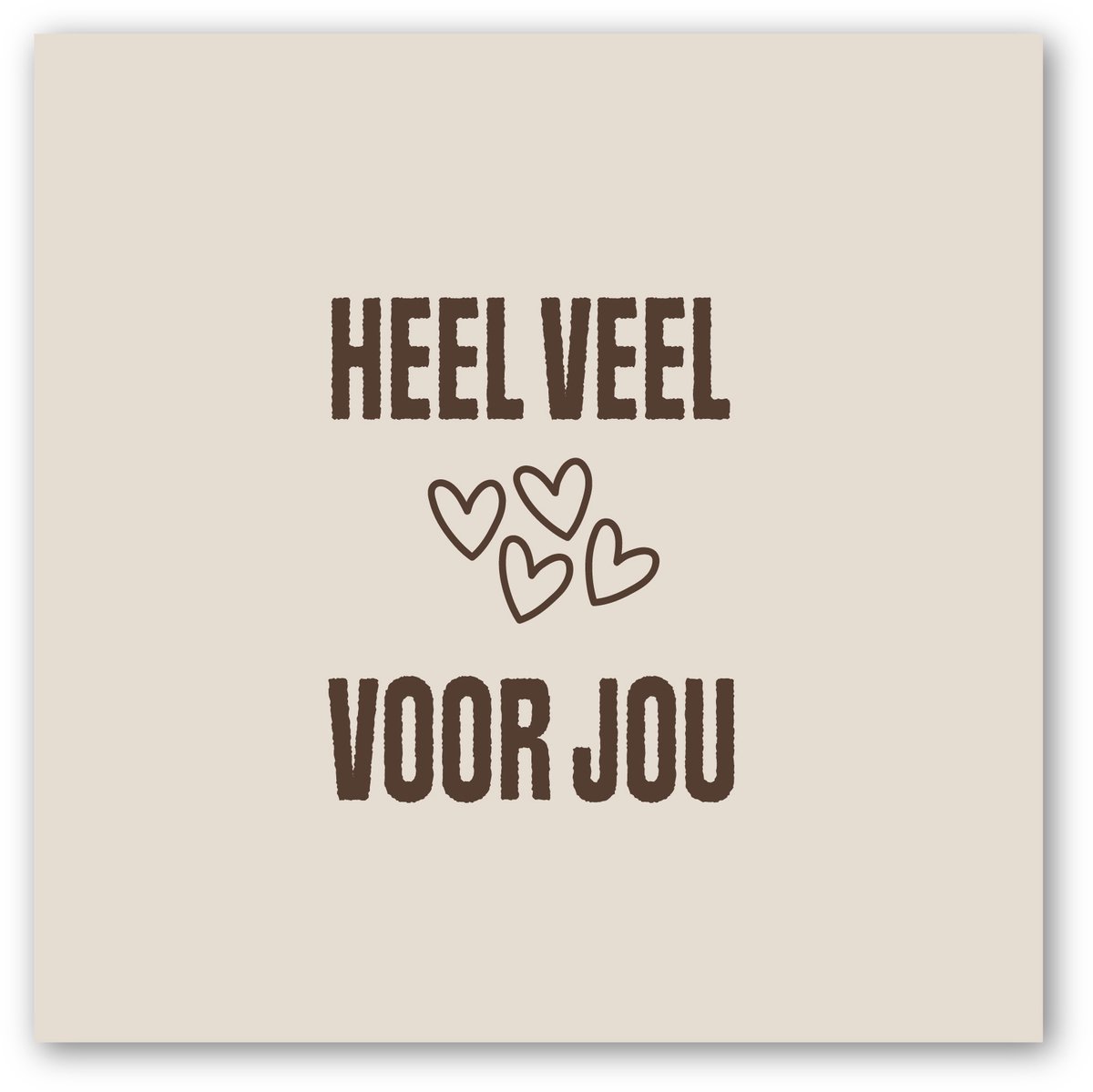 Forex tegeltje | In geschenkverpakking | Hartje voor jou | winkeltjevananne.nl