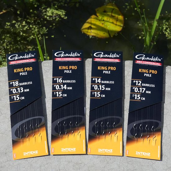 Gamakatsu King Pro Pole Barbless Onderlijnen H14 0.15mm 15cm van Gamakatsu — afbeelding 2