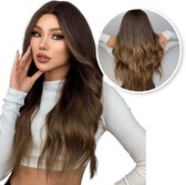Perruque - Perruques Dames - Perruque - Ajustable - Cheveux Longs Ondulés - Auburn - 70 cm