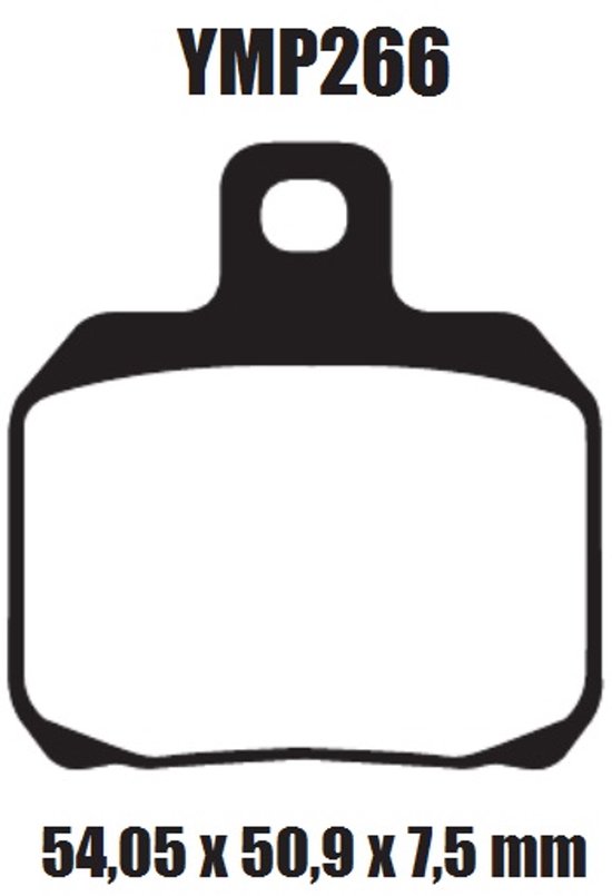 Motor remblokken achterzijde Peugeot 125 & 150 Django Heritage 2014 - 2015 YMP266 remblok rem achter