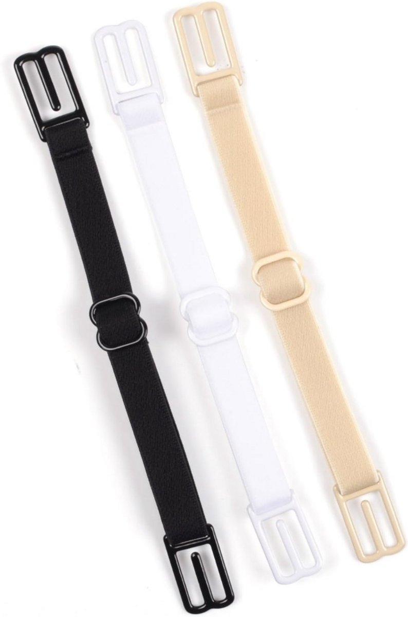 3 Stuks Elastische Bh Schouderbanden - Bh bandjes - BH accessoires - Verstelbare Ondergoedriemen - BH straps - BH Clips - LOUZIR