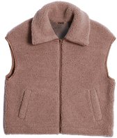 Alwero bodywarmer Isla light | Tan | 100% wol | Maat S | Wollen bodywarmer